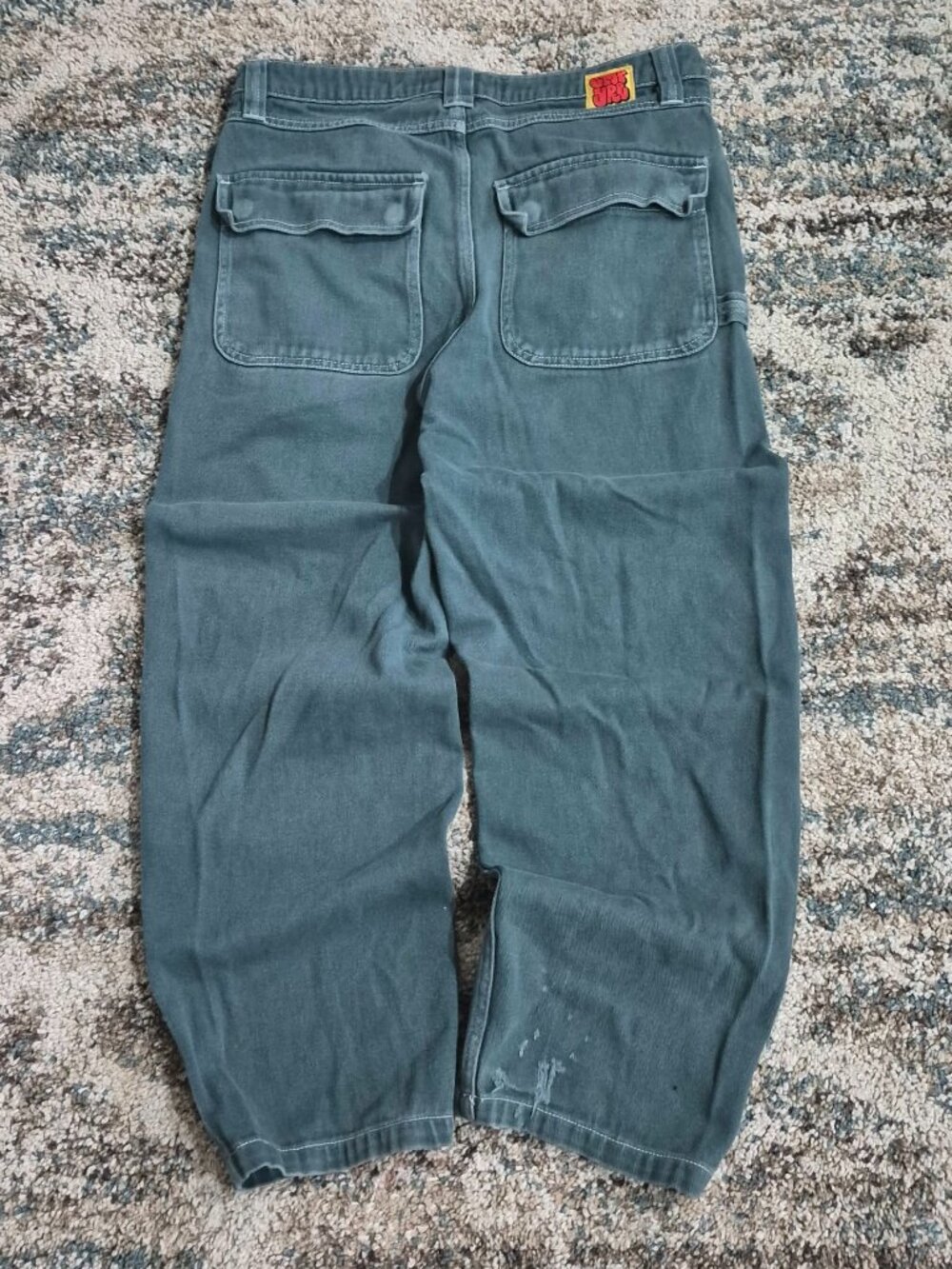 Baggy Empyre Loose Fit Double Knee Carpenter Skate Pants â Green (Mens Size 30)